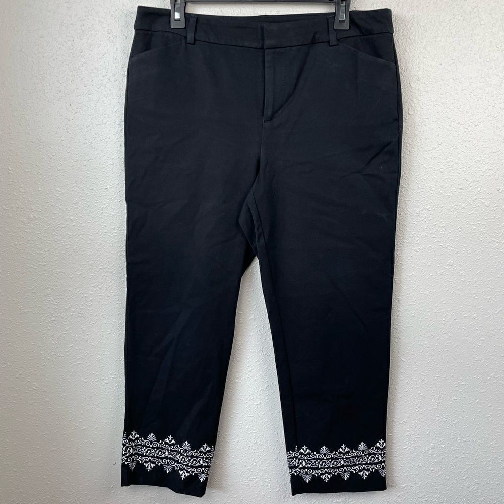 Charter Club Newport Slim Stretch Cropped Pants Size 10 EUC